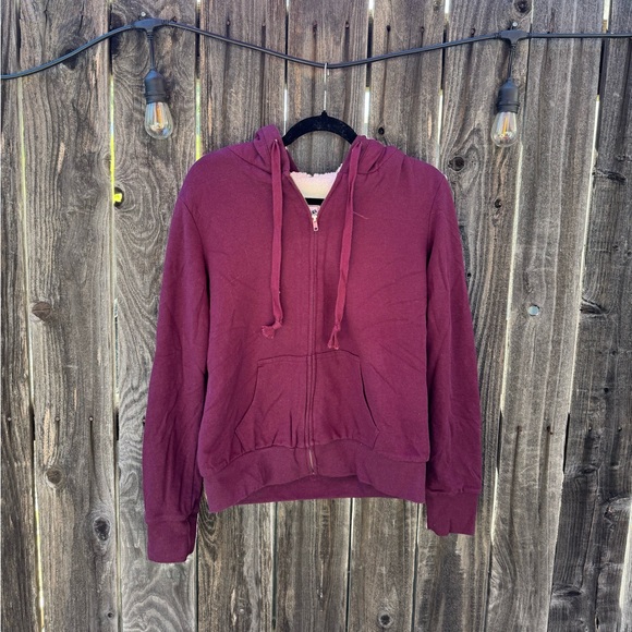 Kids Reflex magenta and white faux fur lined full-zip hoodie size XL - Picture 1 of 9